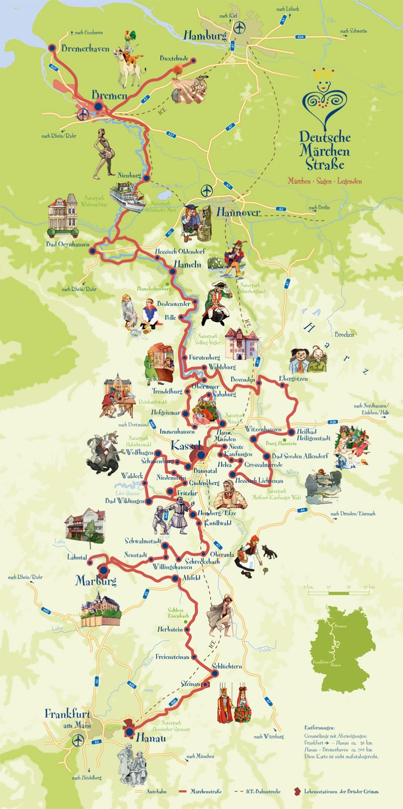 Estrada de Contos de Fadas na Alemanha – Deutsche&nbsp;Märchenstrasse