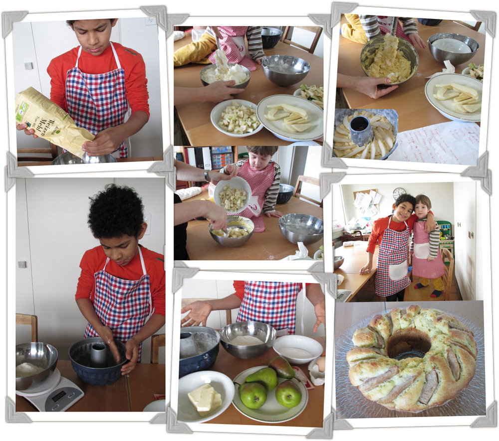 Cozinhando com pimpolhos