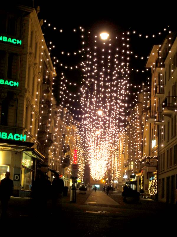 Zurique semana passada em clima de&nbsp;Natal