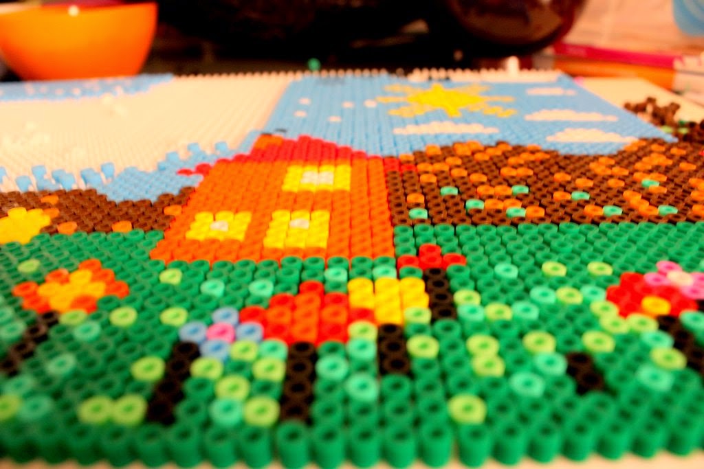 Pérolas de Engomar – brincando com crianças