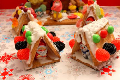 Uma casinha de Natal muito original